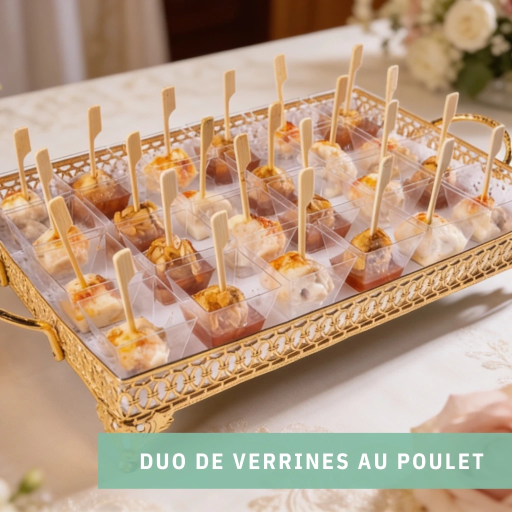 Duo de verrines au poulet